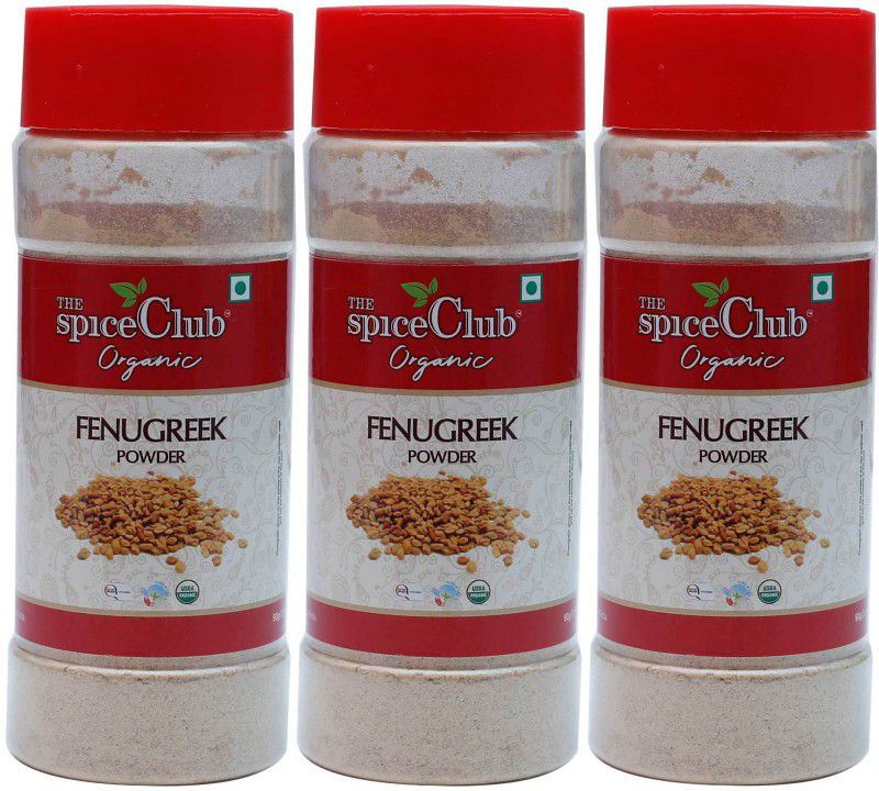 The Spice Club Organic Fenugreek Powder | Venthaya Thool 90g Jar - Pack of 3  (3 x 90 g)