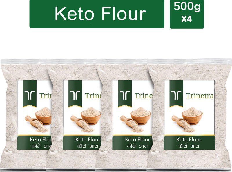 Trinetra Keto Atta ( Low Carb Ketto Atta) - 500 Grm each (Pack of 4)  (2000 g, Pack of 4)