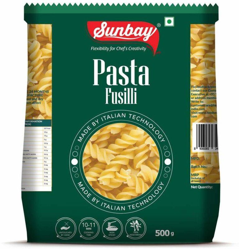 Sunbay Fusilli Pasta 500 gm pack of 1 Pasta  (500 g)