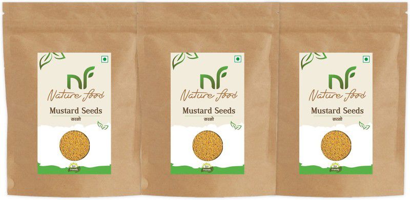 Nature food Best Quality Mustard Seed / Sarso - 300gm (100gmx3)  (3 x 0.1 kg)