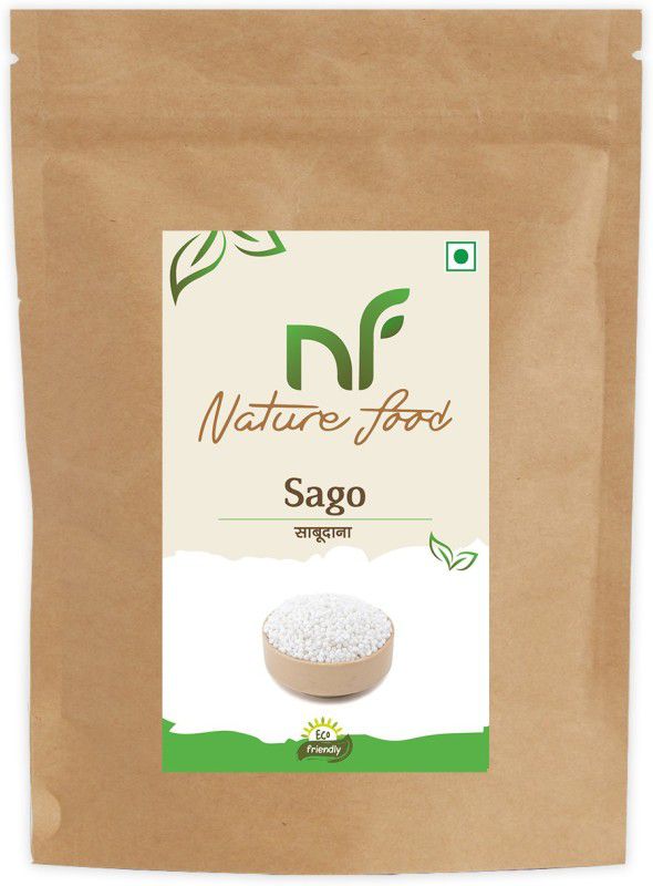 Nature food Best Quality Sabudana / Sago - 1KG (1kg x 1) Sago  (1 kg)