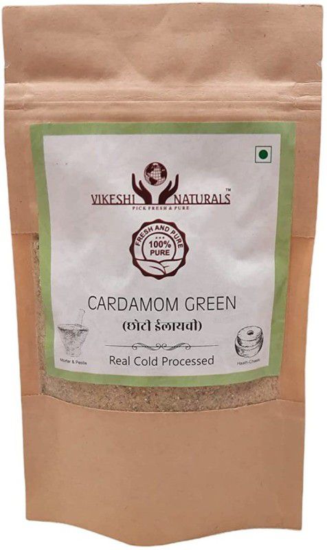 Vikeshi Naturals Green Cardamom | Premium Quality Ilayachi Real Cold Pressed 50gms, 100% Natural  (50 g)