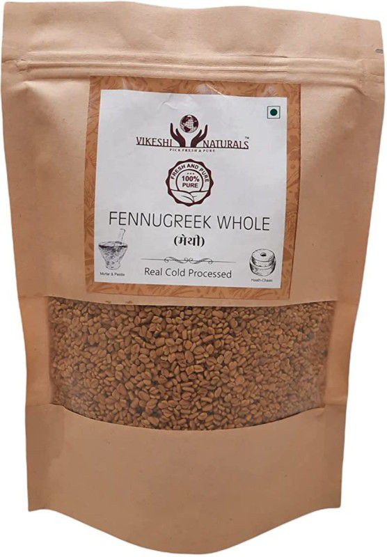 Vikeshi Naturals FennuGreek Whole | Daana Methi Premium Quality 900gms, Pack of 1, 100% Natural  (900 g)