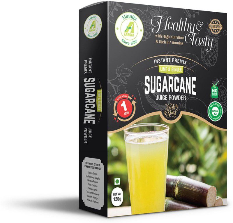 AARKAY Minnitz Fresh and Delicious Sugarcane Juice Powder  (2 x 120 ml)