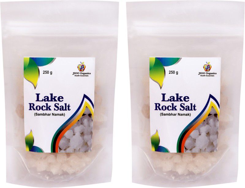Jioo Organics Lake Rock Salt Pack of 02 Rock Salt  (500 g, Pack of 2)