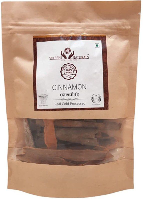 Vikeshi Naturals Cinnamon Quills | Authentic Ceylon | Dalchini 100gms, Pack of 1, 100% Natural  (100 g)