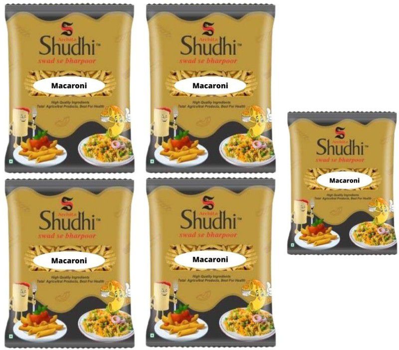Archita Shudhi Archita Shudhi Macaroni 1Kg (Pack of 5) Spirali Pasta  (Pack of 5, 1 kg)