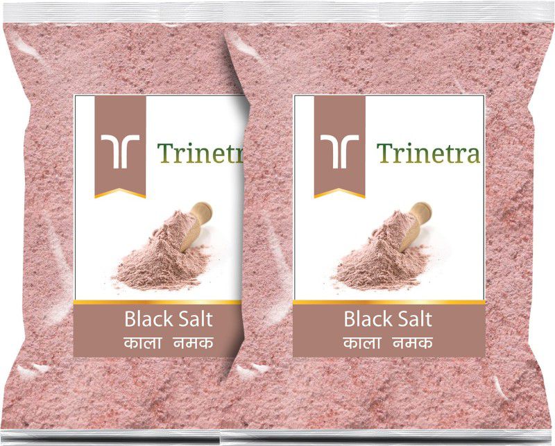 Trinetra Best Quality Black Salt 400Gm Each (Pack Of 2) Kala Namak (800 g) Black Salt  (800 g, Pack of 2)