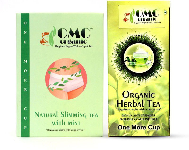 One More Cup 1st Anniversary celebration Buy 1 Slimming Tea Box get 1 Herbal Tea Box free Mint Infusion Tea Bags Box  (50 Bags)