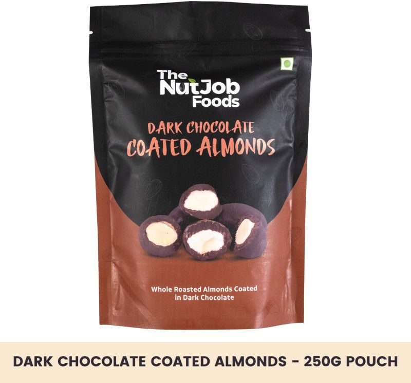 The NutJob Dark Chocolate Coated Almonds - 250g Truffles  (250 g)