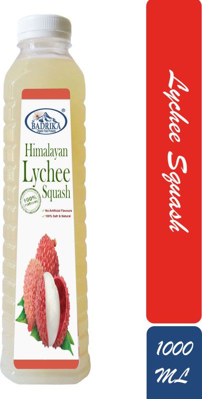 Badrika Pure Natural Uttarakhand Lychee Squash  (1000 ml)
