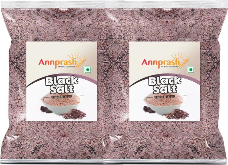 Annprash PREMIUM QUALITY BLACK SALT /KALA NAMAK 500GM (250GMx2) Black Salt  (500 g, Pack of 2)