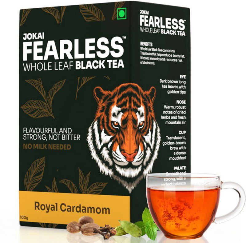 FEARLESS Black Tea with Royal Cardamom Mix Cardamom Black Tea Box  (100 g)