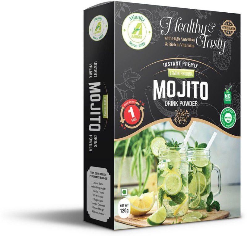 AARKAY Minnitz Fresh and Delicious Mojito Juice Powder  (3 x 120 ml)