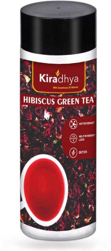 Kiradhya Trading Hibiscus Green Tea, Promotes weight loss,Fights bacteria-75G Hibiscus Green Tea Plastic Bottle  (75 g)