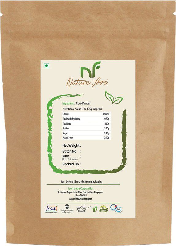 Nature food Best Quality Coco Powder - 250gm Cocoa Powder