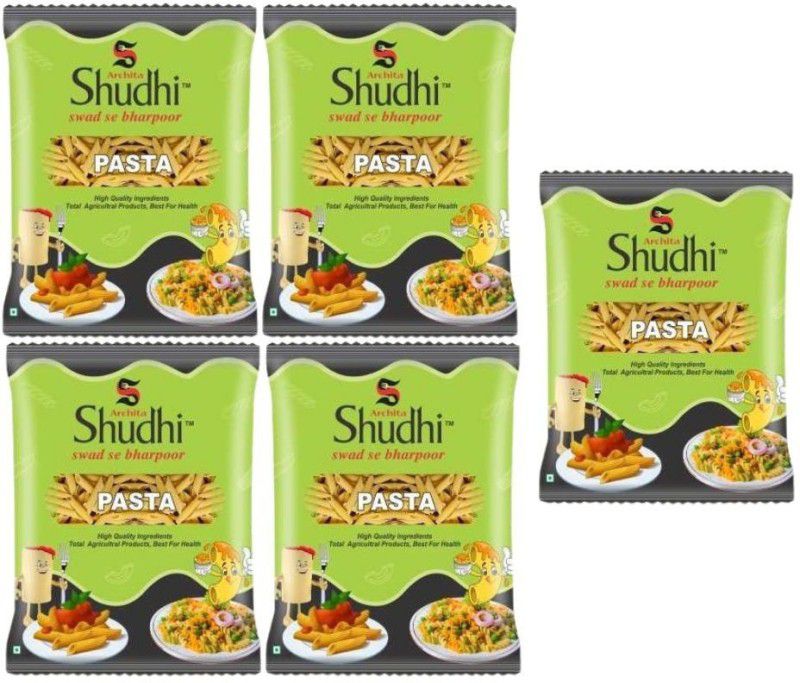 Archita Shudhi Penne Pasta 1Kg (pack of 5) Spirali Pasta  (Pack of 5, 1 kg)