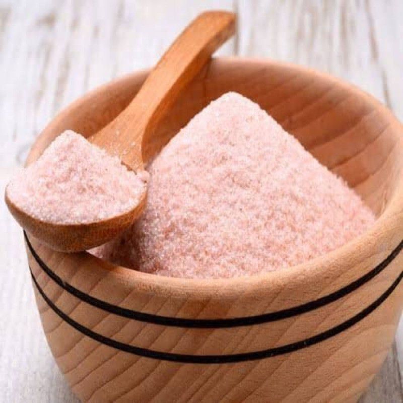 Veganic Pink Salt Powder Sendha Namak Himalayan Rock Pink Salt Lahori Namak Fasting Rock Salt  (400 g)