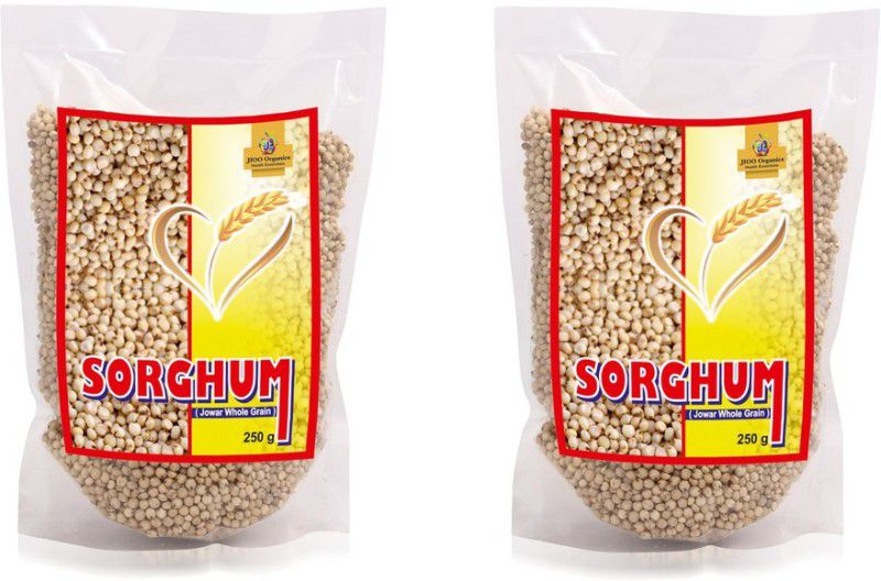 Jioo Organics Sorghum Grain 250g - (Pack of 2) Jowar  (500 g, Pack of 2)