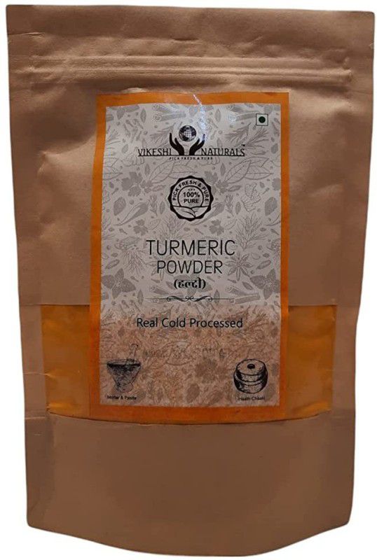 Vikeshi Naturals Turmeric |Curcuma| Haldi Powder Real Cold Pressed 400gm, 100% Natural  (400 g)