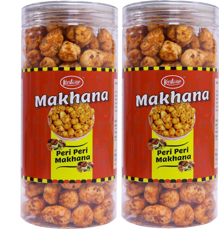 kastwar Peri Peri Makhana Pack of 2 | 180g | Flavored Fox Nut  (2 x 90 g)