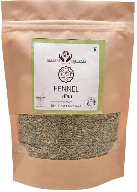 Vikeshi Naturals Fennel Seeds | Saunf Premium Quality 100gms, Pack of 1, 100% Natural  (100 g)