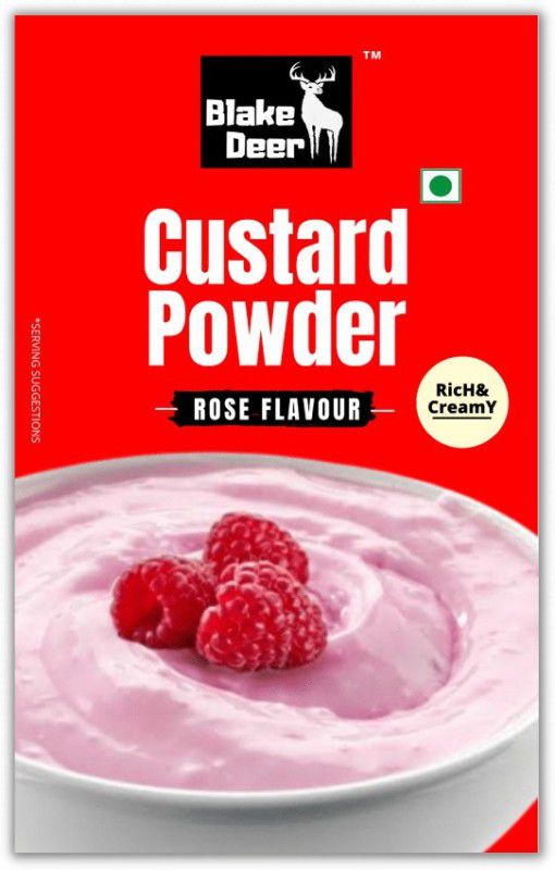Blakedeer Custard Powder Rose Flavour Combo, 200g Custard Powder  (2 x 100 g)