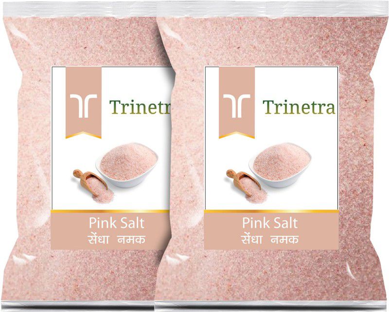 Trinetra Best Quality Himalayan Pink Salt 400Gm Each (Pack Of 2) Sendha Namak / Rock Salt Himalayan Pink Salt  (800 g, Pack of 2)