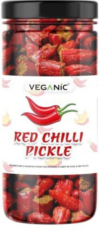 Veganic Red Chilli Pickle | Handmade Laal Mirchi ka Achar | Ready To Eat Pickel Red Chilli Pickle  (400 g)
