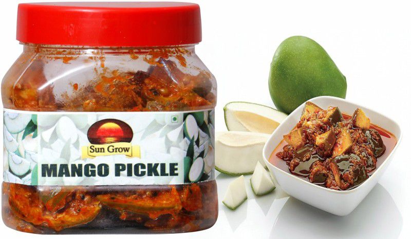 Sun Grow Mango Pickle Aam Ka Achar Homemade Mothermade Organic Pure and Fresh (400gms) Mango Pickle  (400 g)