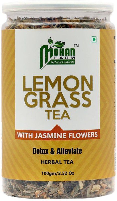 Mohan Farm Lemon Grass Tea with Jasmine Flowers Jasmine Herbal Tea Box  (100 g)