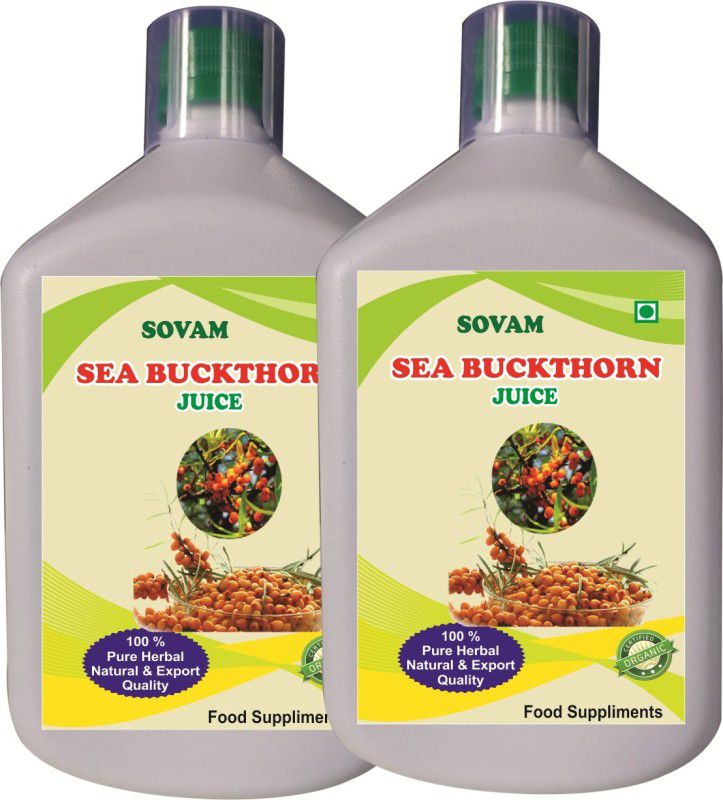 sovam Sea buckthorn Juice Enriched with Omega 3,6, 9 and Rare Omega  (500 ml)