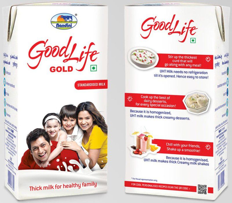Nandini Goodlife Gold Homogenised Standardised Milk  (1 L)