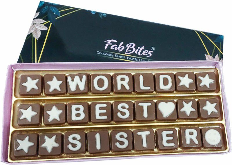 FabBites Gift for Sister Birthday|Chocolate Gift for Sister RakshaBandhan|Rakhi Gift Bars  (100 g)