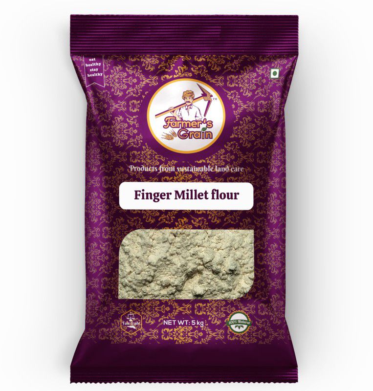 Farmers Grain Grinded Finger Millet flour (5 kg)  (5 kg)