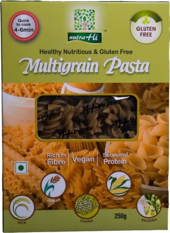 NutraHi Multigrain Pasta Gluten Free 2*250g Fusilli Pasta  (Pack of 2, 500 g)