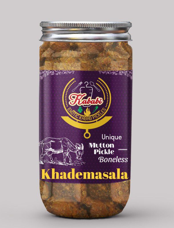 kababi Homemade Khademasala Boneless Mutton Pickle (400 GM) Delhi/North Style Mutton Pickle  (400 g)