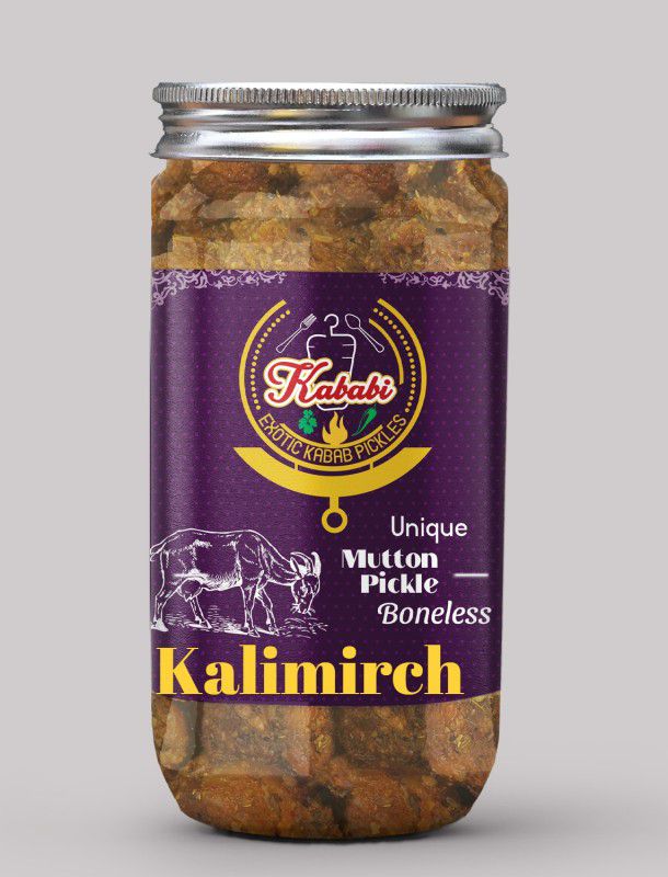 kababi Homemade Kalimirch Boneless Mutton Pickle (400 GM) Delhi/North Style Mutton Pickle  (400 g)