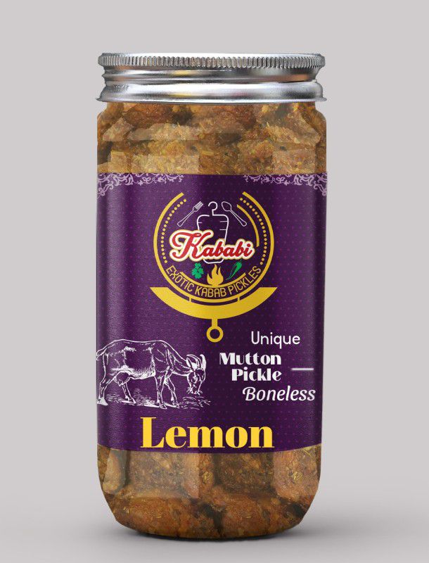 kababi Homemade Lemon Flavor Boneless Mutton Pickle (400 GM) Delhi/North Style Mutton Pickle  (400 g)