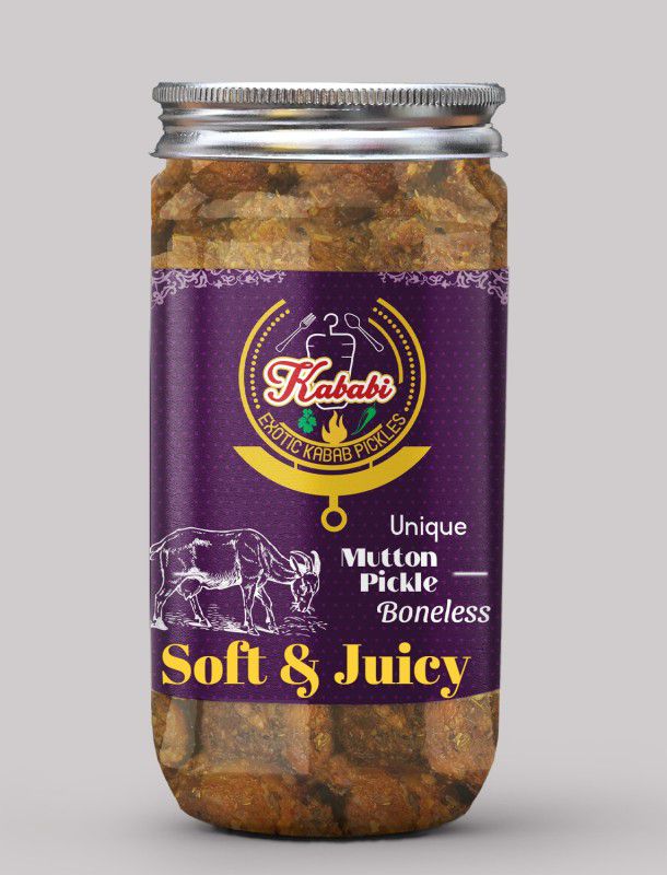 kababi Homemade Soft & Juicy Boneless Mutton Pickle (400 GM) Delhi/North Style Mutton Pickle  (400 g)