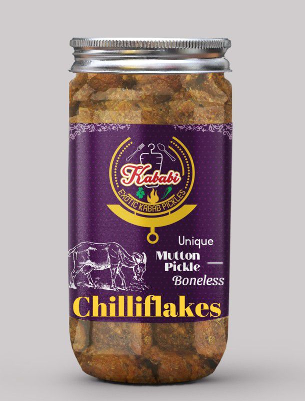 kababi Homemade Chilliflakes Boneless Mutton Pickle (400 GM) Delhi/North Style Mutton Pickle  (400 g)