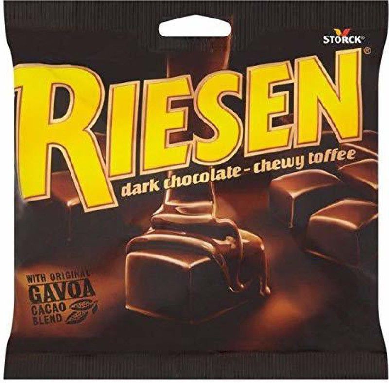 Riesen Dark Chocolate Chewy Toffee 135gm Bars  (135 g)