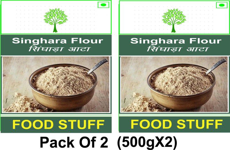 FOOD STUFF Best Quality Singhara Atta/Chestnut Flour Pack -(500gX2)  (1 kg, Pack of 2)
