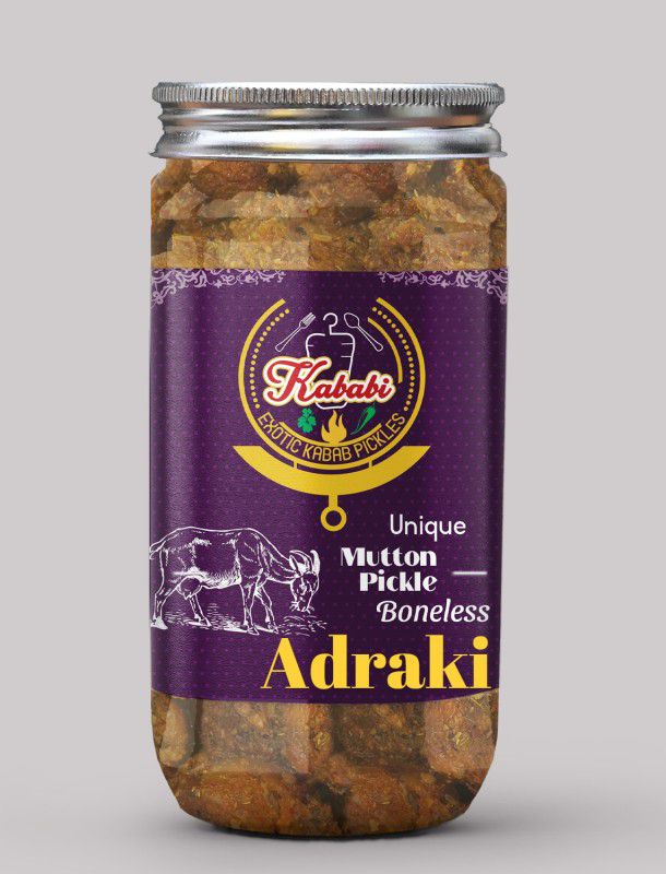 kababi Homemade Adrakwala Boneless Mutton Pickle (400 GM) Delhi/North Style Mutton Pickle  (400 g)