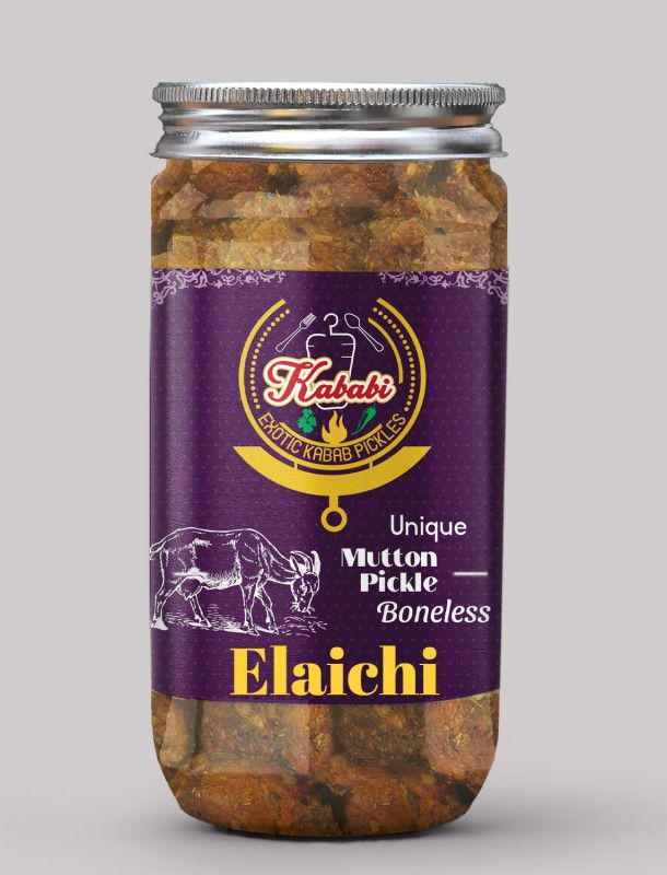 kababi Homemade Elaichi Flavor Boneless Mutton Pickle (400 GM) Delhi/North Style Mutton Pickle  (400 g)