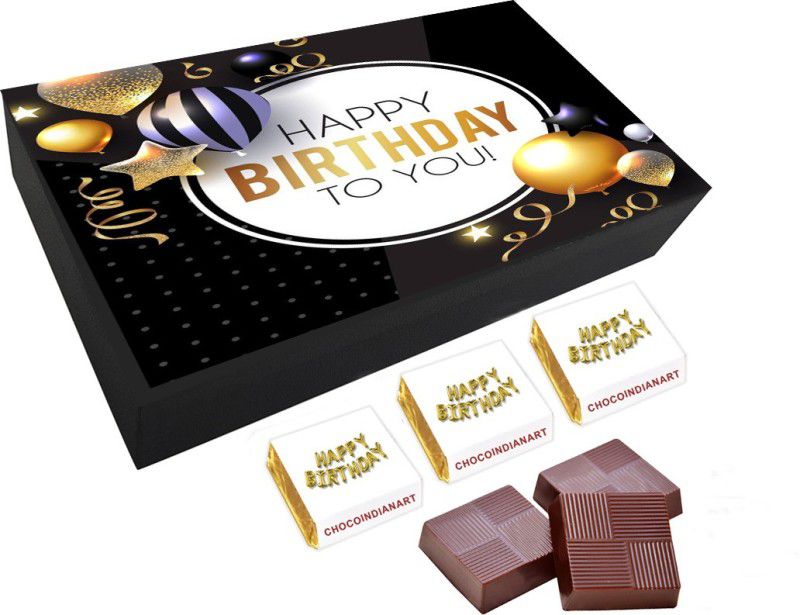 CHOCOINDIANART Grand Happy Birthday Day, 06pcs Delicious Chocolate Gift, Truffles  (6 Units)