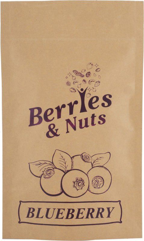 Berries And Nuts Dried Blueberries Pouch Blueberry  (500 g)