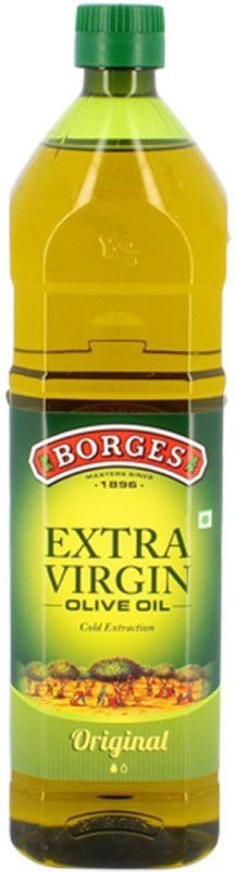 Borges Extra Virgin Olive Oil, First Cold Pressed, Edible Premium Grade, Sauteing Olive Oil PET Bottle  (1 L)
