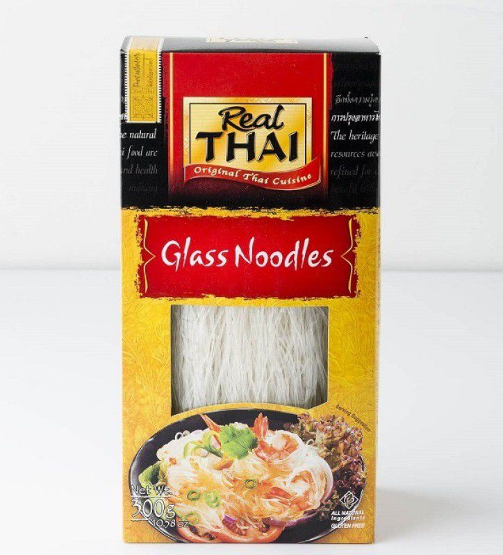 Real Thai Glass Noodles 375g (Pack of 1)|(Imported) Rice Noodles Vegetarian  (375 g)