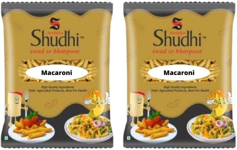 Archita Shudhi Archita Shudhi Macaroni 400gm (Pack of 2) Macaroni Pasta  (Pack of 2, 400 g)